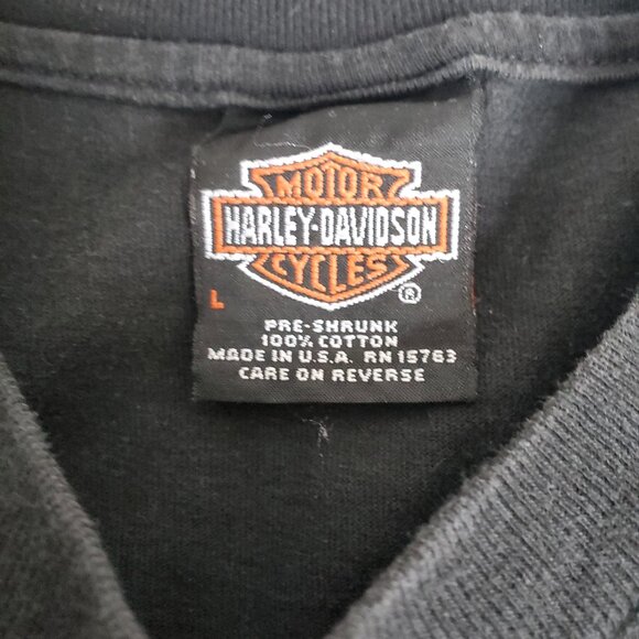 Harley of Winchester Va tee- made in US-sz L - Picture 3 of 3